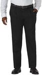 Haggar Men's Work to Weekend Classic Fit Pleat Regular and Big and Tall Sizes, Black, 38W x 30L