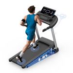 Kitopa 2025 Treadmills for Home, Sporty Digital Screen with 7HP, 12 MP/H, 18% Auto Incline, Heart Rate & APP & Bluetooth Speakers, Running Machine 160KG Capacity with Wide Belt for Home Office Gym