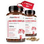 Fox Hunt Irish Sea Moss Complex 60 Capsules Each Pack | 1000MG Burdock Root Bladderwrack Capsules - Boosts Immune System & Digestive Health - Thyroid, Healthy Skin, Joint Support