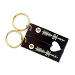 Luigi A Pair Heart Couple Keychain Personalized Spotify Code Keychain Custom Music Spotify Scan Code Key Chain Valentine's Day Gift