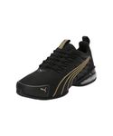 Puma Womens Voltaic Evo WNS Black-Gold Running Shoe - 7 UK (30972007)