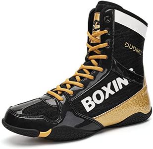 Boxing Shoes Men's Wrestling Shoes Teenagers Muay Thai Kickboxing Sparring Boxers Trainers Martial Arts Shoes Breathable Bodybuilding Boxing Boots 36-46