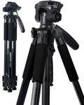 CAMBOFOTO 67''/170cm Lightweight Travel Tripod for Camera Study Tripod for SLR/DSLR Camera Max Load 4KG