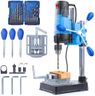 Mini Benchtop Drill Press with 16 Pcs All-Material Drill Bit Kit, 1200W 6-Speed 2800RPM, 360° Omnidirectional Rotation, Rotary Tool Workstation Stand, 3.15 Inch Drilling Depth