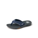REEF Fanning Men's Bottle Opener Flip Flop, Arch Support, Durable Outsole, Water Friendly, Navy/Shadow, 6 UK