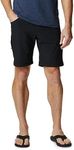 Columbia Mens Chino Hiking Shorts, Black, 36W X 9L US