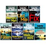 David Baldacci Amos Decker Series 7 Books Collection Set (Memory Man, The Last Mile, The Fix, The Fallen, Redemption & More)