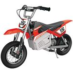 Razor MX400 Dirt Rocket with Lighted Valve Stem, Red