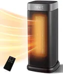 Sunnote Space Heater for Indoor Use, 1500W Electric & Portable Ceramic Heaters with 80°Oscillating, Thermostat, 5 Modes, 24Hrs Timer, Room Heater with Remote, Fast Heating Safe for Office Bedroom Use