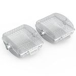 Onlyfire Chef Rotisserie Grill Basket, 2 Pack Stainless Steel Rotisserie Accessory for Any Grill, Fits for 1/2" Hexagon, 3/8" Hexagon, 3/8" Square & 5/16" Square Spit Rod, Global Patent