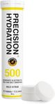 Precision Hydration Electrolyte Tablets - Multi Strength Effervescent Hydration Tablets - Combats Cramp - Low Calorie, Gluten Free, Vegan/Vegetarian Friendly (1 Tube, 500mg/L - Yellow Tube)