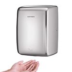 anydry 2803D Listed Mini Automatic Electric Hand Dryer, Hand Dryer For Toilets Commercial,Space-Saving.Polished Stainless Steel Housing.