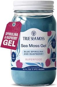 TrueSeaMoss Sea Moss Gel – Made in USA – Wildcrafted Seamoss, Fruits & Jarred Vegetables – Blue Spirulina, Pack of 1 (Labels may Vary)