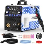 Reboot 250Amp MIG Welder - Gas/Gasless MIG/Stick/Lift TIG, Flux Core/Solid Wire Inverter. RBM2500 5GEN Upgrade for MMA, MIG & MAG Aluminum Welding Machine