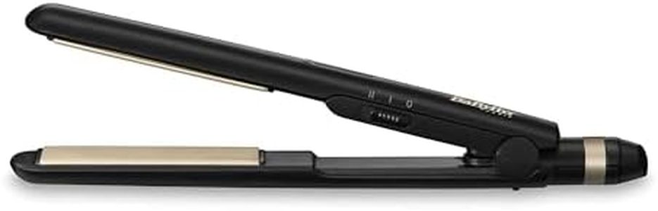 BaByliss Lisseur Ceramic Noir Straight 230 avec Plaques Céramique et Multi-Voltage ST089E