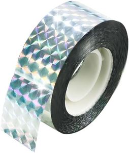 Folmywy Bird Scare Tape Double Sided Reflective Flashing Tape Ribbon Woodpecker Deterrent for House Deterrent Birds Pigeon Herons Away from Garden Farm Trees Orchard Crops