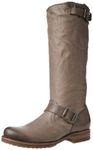 Frye Women's Veronica Slouch Boot, Grey Soft Vintage Leather-76602, 4 UK