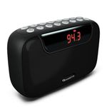 Amkette Pocket Blast 5 in 1 FM Radio with Bluetooth, Powerful Sound, Voice & FM Recording, External Antenna, 7+ Hours Playback, MP3 Player with Number Pad (AUX, SD Card, USB Input) (Black)