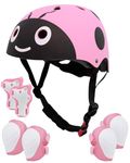 Kids Helmet for 2-8 years old Boys Girls, Cartoon Kids Bike Helmet, Providing Safety Protection for Cycling, Skateboarding,and Scooter Riding, Birthday Gifts for Kids.Pink.