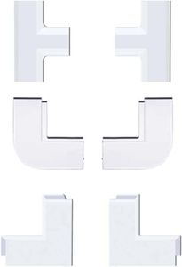 Connector Accessory Pack for Delamu Cable Concealer CC02, 2 Inside Elbows, 2 Outside Elbows, 2 T Connectors, for ASIN B07GPDT7PQ/ B08NJJPRP1