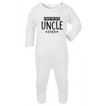 Shopagift Baby I have the Best Uncle Ever Sleepsuit Romper White