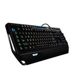 Logitech G910 Orion Spectrum Illuminated Mechanical Gaming Keyboard, RGB Backlit Romer-G Tactile Key Switches, 9 Programmable G-Keys, Arx Dual Display Technology, QWERTY UK Layout, Black