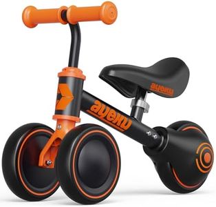 AyeKu Baby Balance Bike for 1 Year Old Boy Gifts Toddler Bike for One Year Old Toys 1 st First Birthday Gifts Baby Toys 12-24 Months, Orange Black