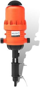 NEWTRY 0.4-4% Fertilizer Injector for Drip Irrigation, 0.09-11 GPM Dosing Pump, Adjustable Water Powered Liquid Dispenser with 3/4’’ NPT for Garden, Greenhouse, Farm, Grow Tent, Orange