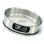 MANIKARN 8 inch (Diameter 200mm) 2.36 mm High Quality Stainless Steel Test Sieve (ASTM No. 8)