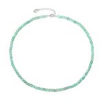 Philip Jones Green Aventurine Mini Beaded Gemstone Necklace