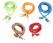 On Blow High Strength Elastic Bungee/Shock Cord Luggage Tying Rope with Steel Hooks 6 FT (Pack of 2)