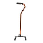 Healifty Quad Cane Adjustable Walking Stick Four Legged Cane with Large Base Rubber Tips for Men Women