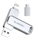 MFi Certified 512GB Flash Drive Thumb Drives USB Memory Stick High Speed Jump Drive, Portable Photo Stick External Storage iPhone Flash Drive for iPhone/iPad/Android/PC