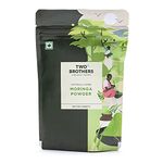 Two Brothers Organic Farms Moringa Powder, made using Farm Grown Moringa Leaves (Drumstick) | Rich in Nutrients | Chemical Free Lab - Tested 100 gms