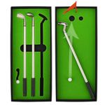 KOFULL Golf Gifts for Men Women Golf Pen Gift Set Novelty Mini Desktop Golf Model Club Pens Toys Souvenir Tour Novelty