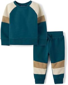 The Children's Place Baby Boys' and Toddler Sweatshirt and Sweatpant 2 Piece Outfit, Seafare