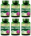 Himalayan Organics Milk Thistle Extract Silymarin 800mg - 120 Veg Capsules x Pack of 6