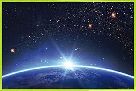 1art1 Cosmos Y Universo Cartel con Marco (Plástico) - Cielo Estelar sobre El Horizonte De La Tierra (91 x 61cm)