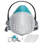 ANUNU Respirator Mask with 20 Filters, Dust Respirator with Replaceable Filters for Painting, Epoxy Resin, Welding, Woodworking and Other Work Protection