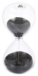 SuLiao Hourglass 60 Minute Sand Timer: 5.1 Inch Black Sand Clock, Large Sand Watch 60 Min, Unique 1 Hour Glass Sandglass for Kids, Games, Classroom, Home, Desk, Office Decorative