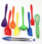 Chef Craft Premium Silicone Kitchen Tool and Utensil, 9 Piece Set, Assorted