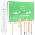 High Frequency Facial Wand - UUPAS Portable Handheld High Frequency Facial Machine with 6 Different Orange Tubes for Face/Body/Home Use Device