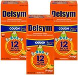 Delsym Adult 12 Hr Cough Relief Liquid, Orange, 15oz (3X5oz)