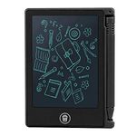 4.5in LCD Writing Tablet, Doodle Board Drawing Pad for Kids with One Click Erase Function Electronic Children Drawing Tablet for Home School(Black)