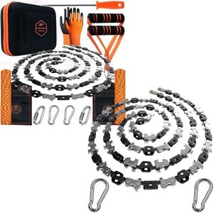 CAMPNDOOR High Limb Rope Saw 53 In - Zero Effort 360 Arborist Rope Chain Saw Bundle - Limb Saw - Hand Chain Saw - Cable Saw - Tree Limb Cutter - Rope Saw Tree Saw High Limb Both Sides