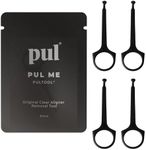 PUL Pack of 4 Reusable Clear Aligner Removal Tool — Compatible with Invisalign, Removable Braces, Retainers & Trays – Easy-to-Use Device Remover, Dental & Oral Hygiene Care Product – Black