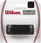 Wilson Featherthin Replacement Tennis Racket Grip, Black