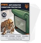 FTSTC 10 PCS Furniture Protectors from Cats, 17"x13" Clear Self-Adhesive Anti Cat Scratch Deterrent, Couch Protector for Cats, Cat Sofa Cat Sofa Protector, Strong, Cat Deterrent Accessories