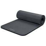 Retrospec Solana Yoga Mat 1" And 1/2" Thick With Nylon Strap for Men And Women - Non Slip Exercise Mat For Home Yoga, Pilates, Stretching, Floor And Fitness Workouts