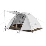 Naturehike 2 Person/3 Person Backpacking Tent, Waterproof Lightweight 2 Person Tent 3 Person Tent, Easy Setup 3 Season Double Layer Tent with Canopy